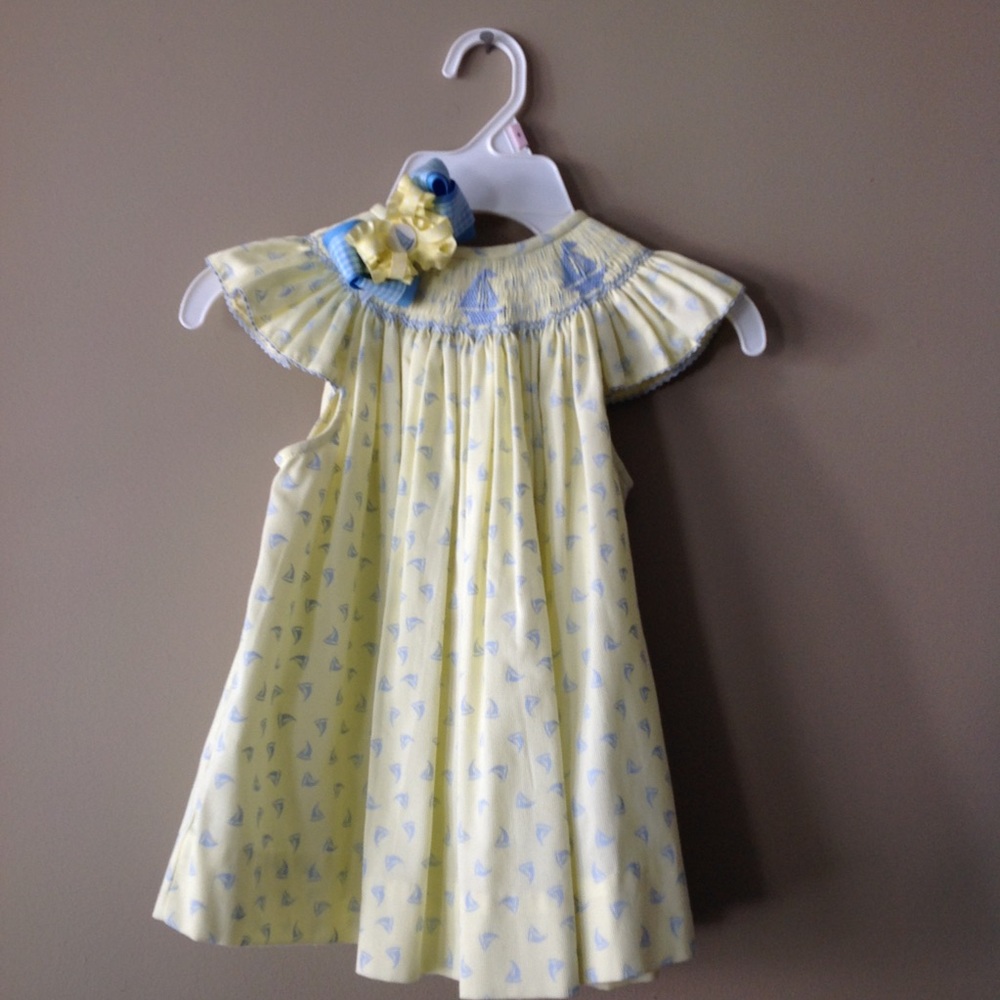 Amanda Remembered Smocked Short Sailboat Set 3T